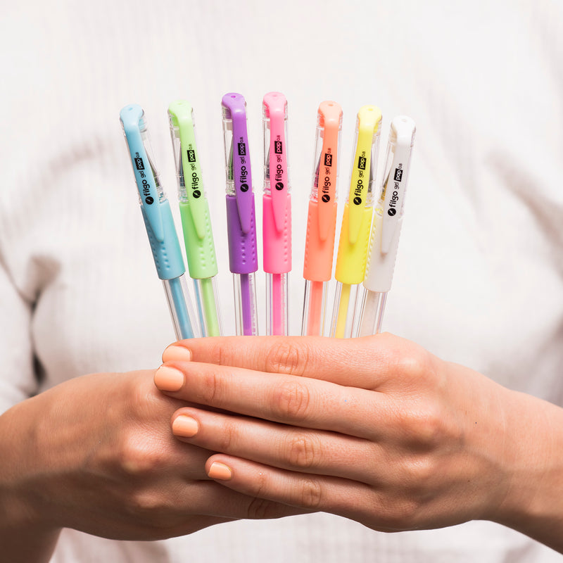 Roller Gel Gel Pop / Estuche 6 Pastel