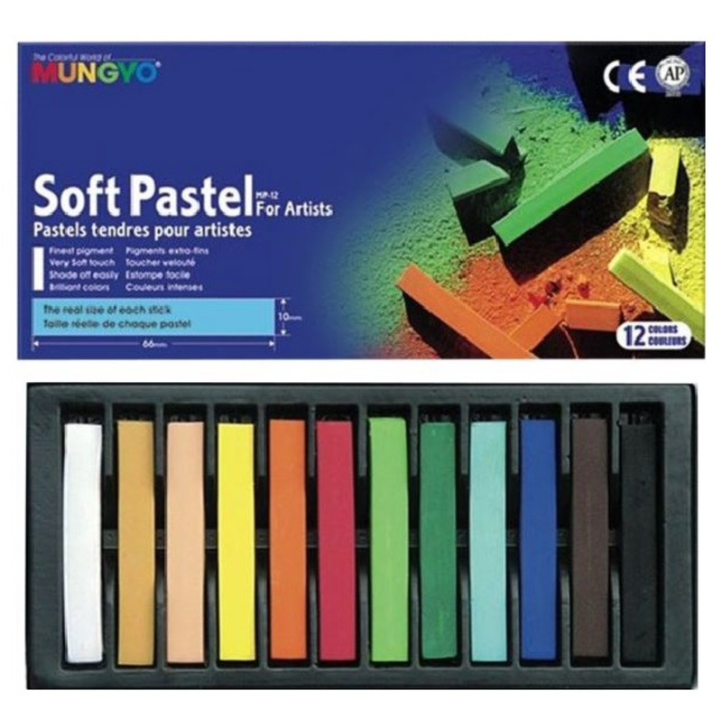 Tiza Seca Barra Larga 12 Colores