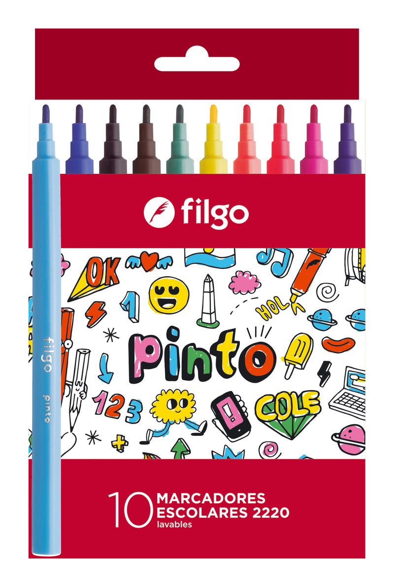 Marcador Pinto 2020 Estuche 10 Surtido