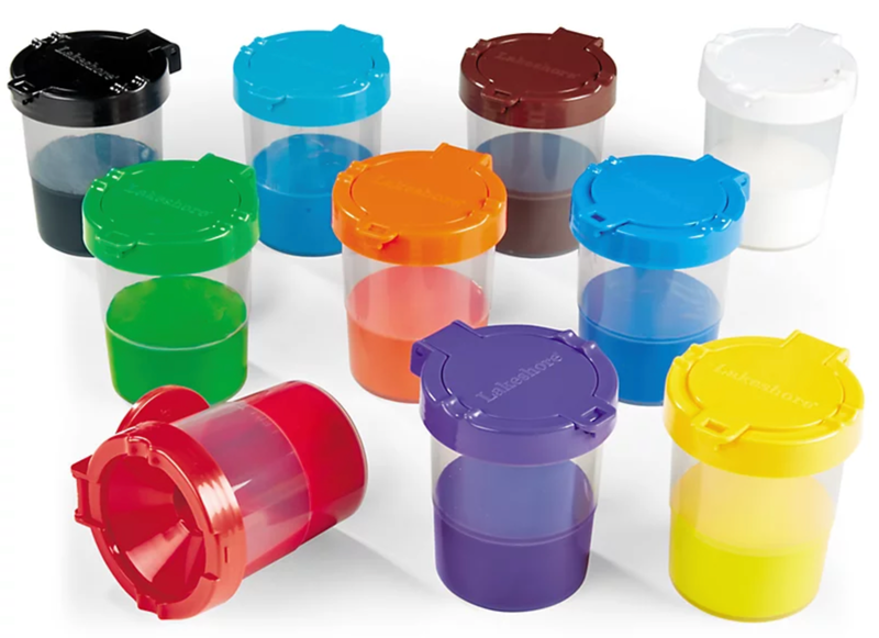 Vasos Antiderramables Para Pintura Tapa-A