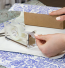 Office Goods Acrylic Silver Tape Dispenser