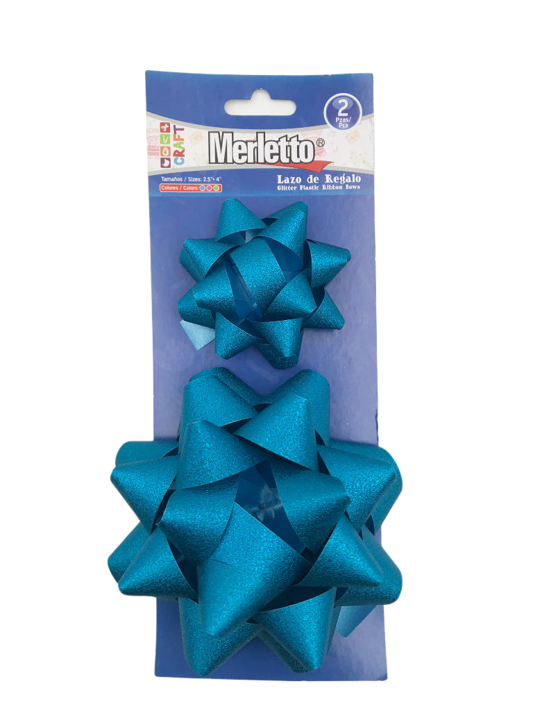 Chongos Escarchado Metálico Merletto 2Pcs