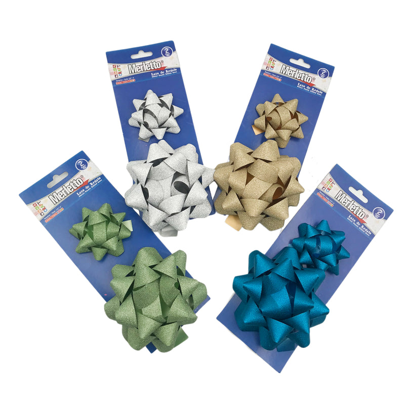 Chongos Escarchado Metálico Merletto 2Pcs