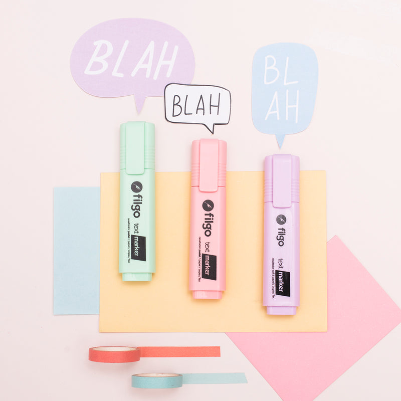 Resaltador Text Marker / Estuche 4 Pastel