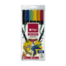 Marcador Duo Brush Doble Punta/ Estuche 6 Clasico