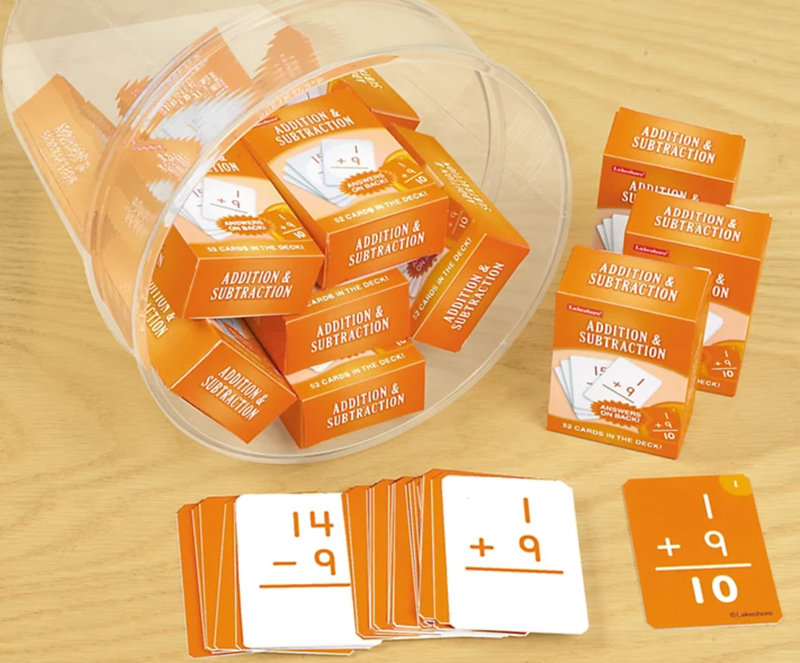 Addition & Substraction Playing Cards