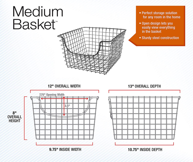 Spectrum Wire Basket Black