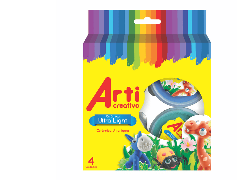 Masa Ultralight 4 Colores Básicos Arti