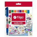 Marcador Para Tela Texile 040 / Estuche 10 Surtido