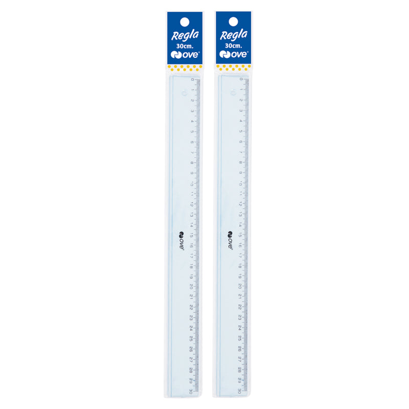 Regla 30 Cm Transp Ove