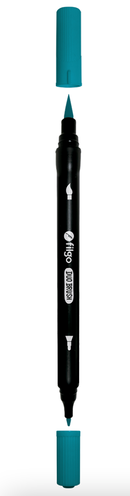 Marcador Duo Brush Doble Punta/ Estuche 4 Pastel