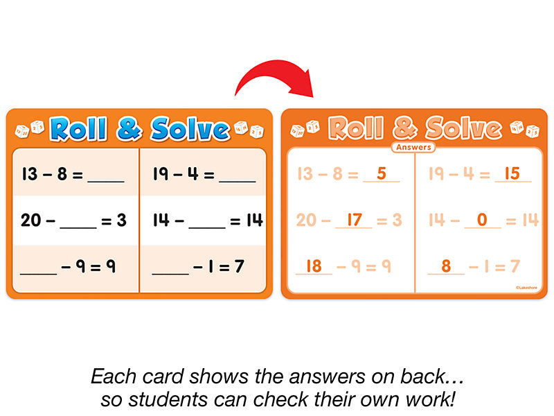 Juego Roll & Solve Subtraction
