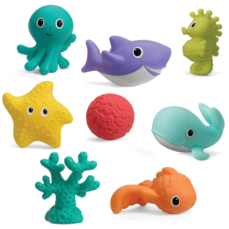 Set De Figuras Para Baño 8 Pzs