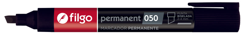 Marcador Permanente 050 Bisel / Caja 12 Negro