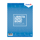 Libreta Rayada Tamaño Carta 50 Hojas Con Pasta