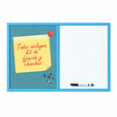 Bsq Piz. Blanca/Corcho Azul 60X40 Cm Combo Plus