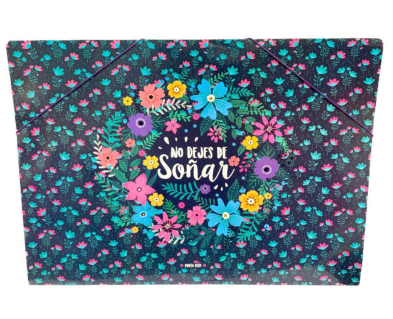 Carpeta N°6 - 3 Solapas Con Elástico - Pack X 12 Unidades Surtidas