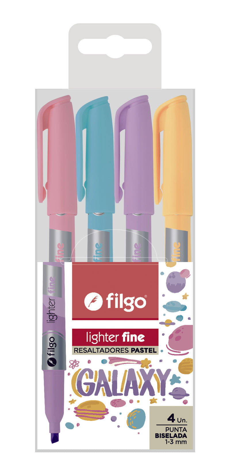 Resaltador Lighter Fine / Estuche 4 Galaxy
