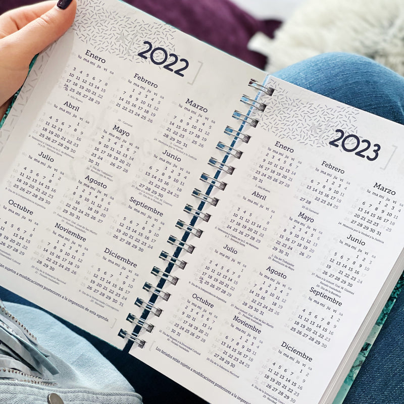 Agenda Verde Menta No.8  Diaria 2022