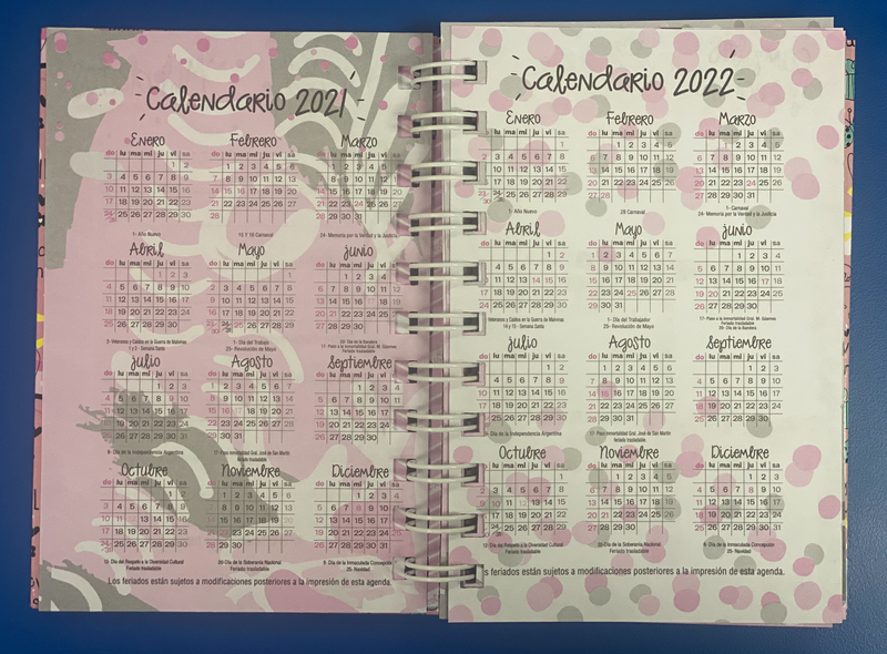 Agenda Perpetua Chica Unicornio