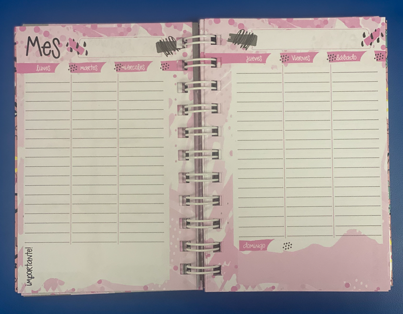 Agenda Perpetua Chica Unicornio
