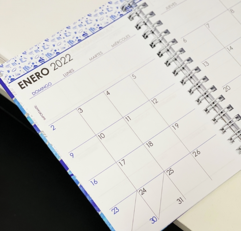 Agenda Planner Plateada Semanal 2022