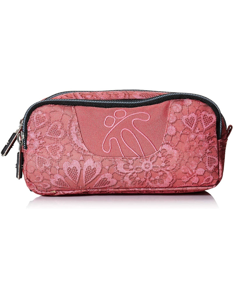Lapicera Totto Rosada Con Flores Rosadas