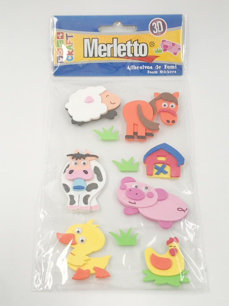 Adhesivos de Foamy 3D Animales