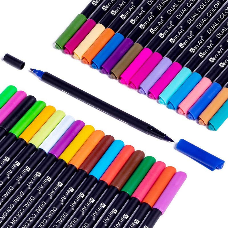 Marcadores Doble Punta 18 unidades (36 colores)