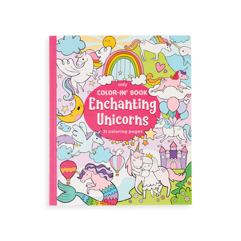 Libro para Colorear Enchanting Unicorns