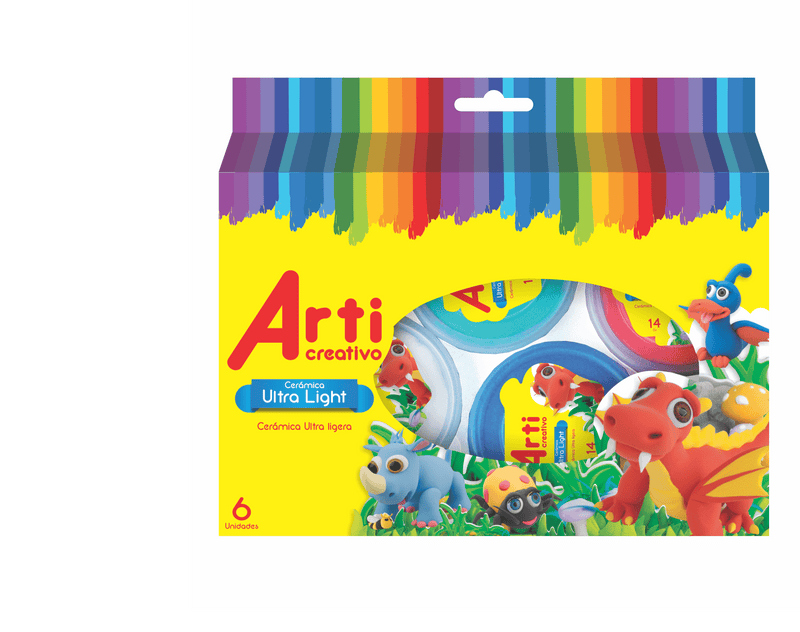 Masa Ultralight 6 Colores Básicos Arti