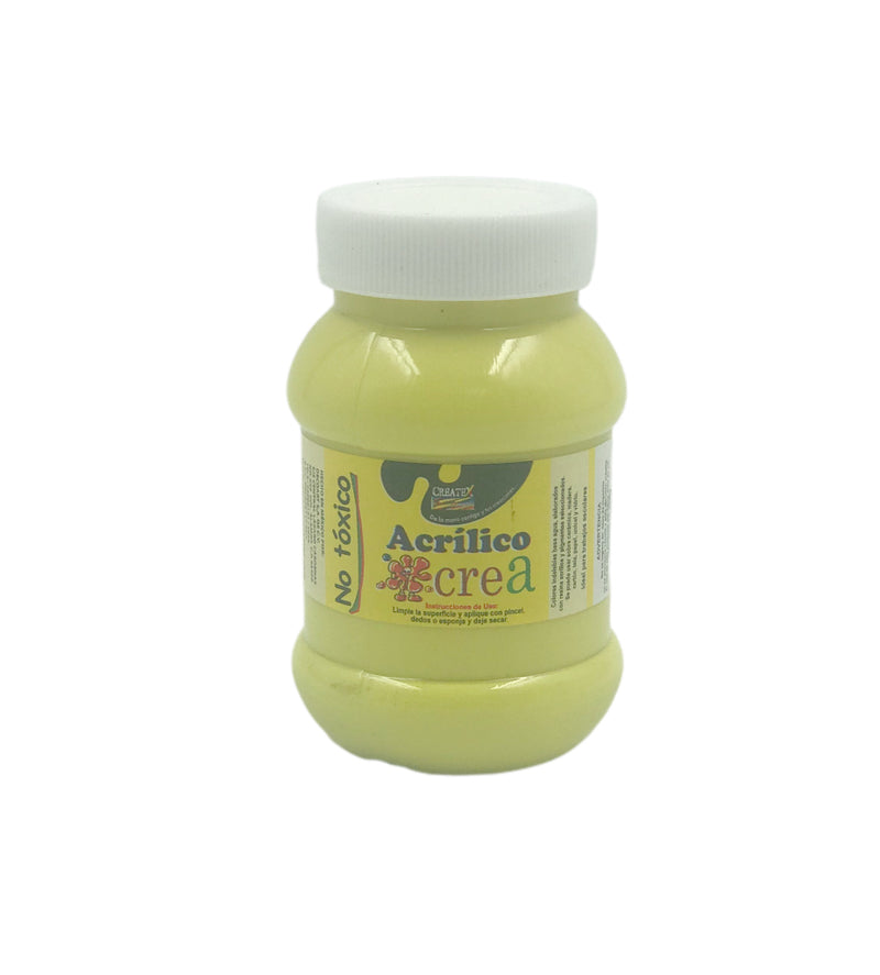 Pintura Acrílica Crea Amarillo Limón